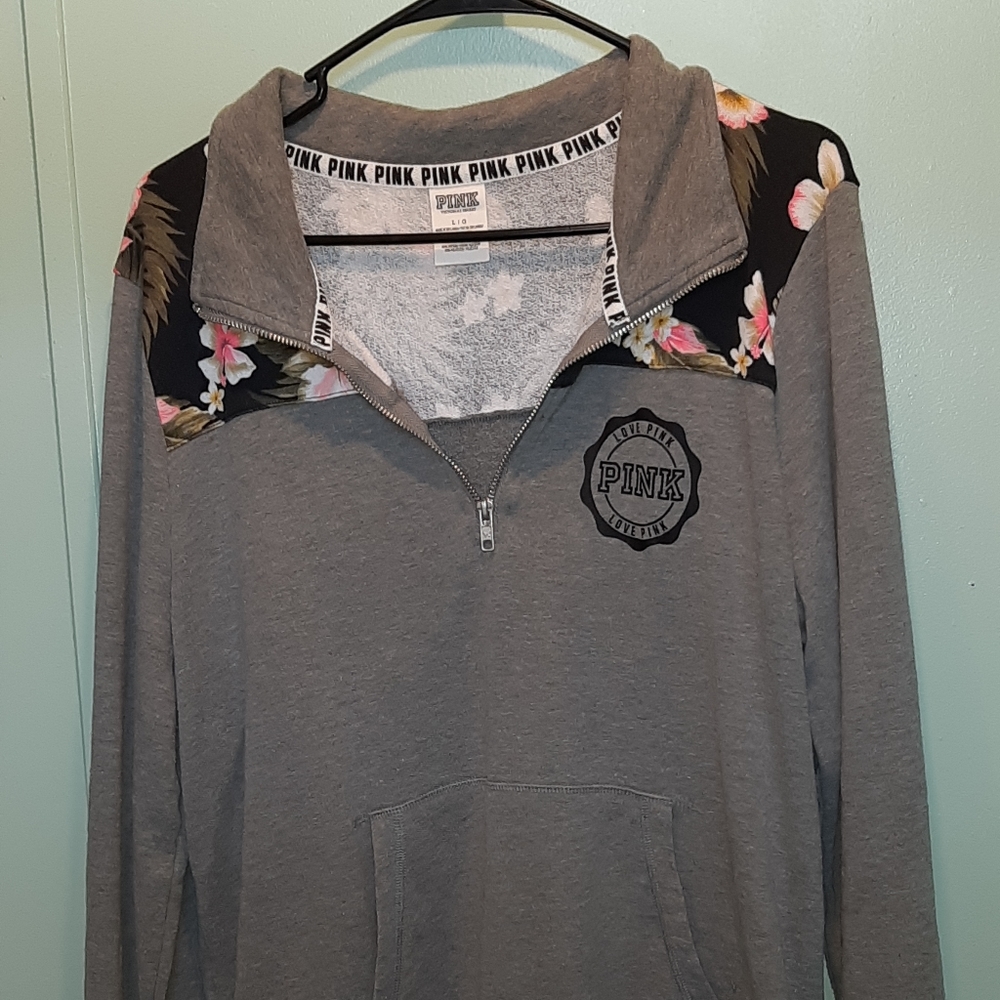 Pink half zip